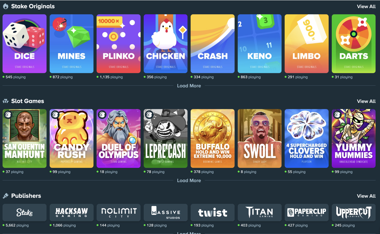 Stake Casino Platform